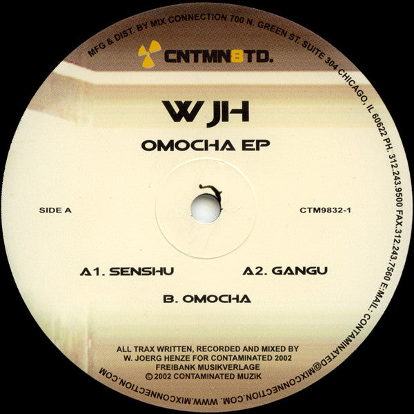 WJH - Omocha EP (VINYL) | Excellent+ (EX+) Excellent+ (EX+) - TECHNO / USED *EXCELLENT+*