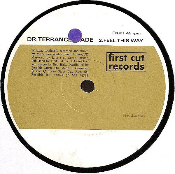 Dr. Terrance Wade - Pick It Up / Feel This Way | Excellent (EX) Generic - TECHNO / USED *EXCELLENT*