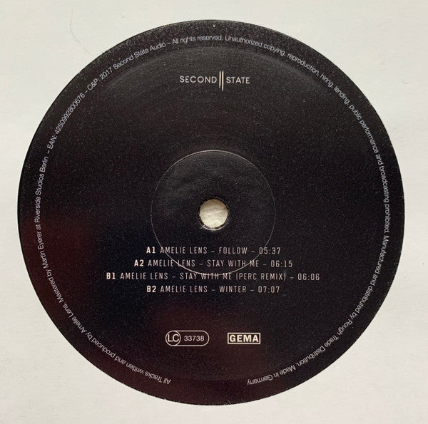 Amelie Lens - Stay With Me | Near Mint (NM) Mint (M) - TECHNO / USED *NEAR MINT*
