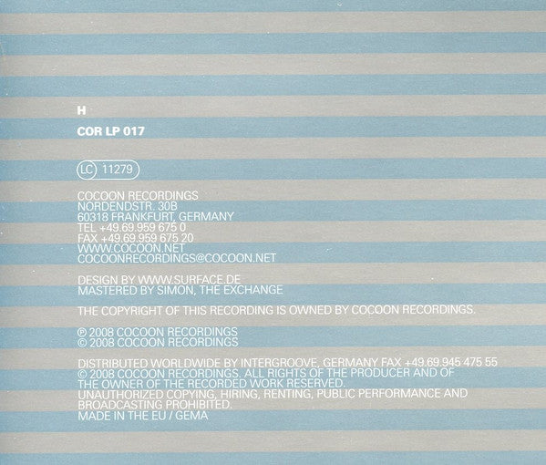 Cocoon Compilation H (RECORD 3 ONLY) | Near Mint (NM) Near Mint (NM) - TECHNO / USED *NEAR MINT*