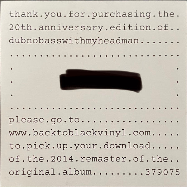 Dubnobasswithmyheadman | Mint (M) Mint (M)