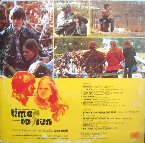 Time To Run (Original Motion Picture Soundtrack) | Very Good (VG) Near Mint (NM)