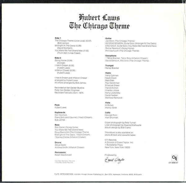 The Chicago Theme | Very Good Plus (VG+) Near Mint (NM) - JAZZ / USED *VERY GOOD+*