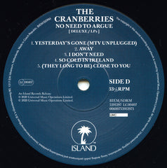 The Cranberries No Need To Argue Island Records, UMC 2xLP, Album, Dlx, RE, RM Mint (M) Mint (M)