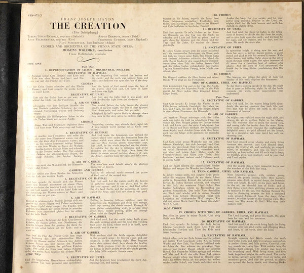 The Creation (Die Schöpfung) | Very Good Plus (VG+) Very Good (VG)