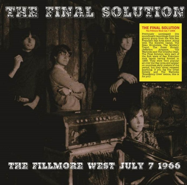 The Fillmore West July 7 1966 |