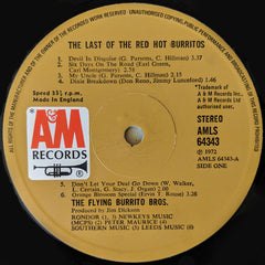 The Flying Burrito Bros The Last Of The Red Hot Burritos A&M Records LP, Album, Gat Very Good Plus (VG+) Near Mint (NM or M-)