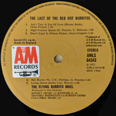 The Flying Burrito Bros The Last Of The Red Hot Burritos A&M Records LP, Album, Gat Very Good Plus (VG+) Near Mint (NM or M-)