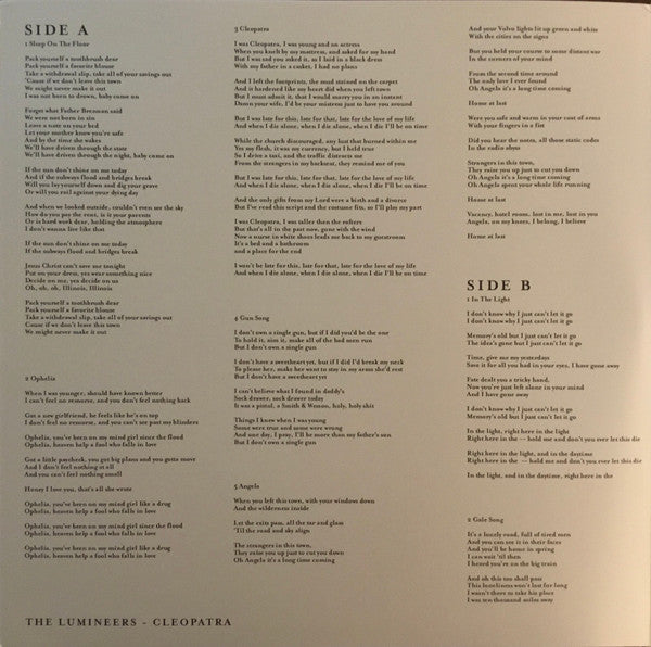 The Lumineers Cleopatra Dualtone 2xLP, Album, Dlx, Sla Mint (M) Mint (M)