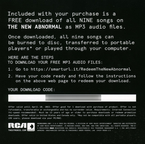 The New Abnormal | Mint (M) Mint (M) - ALT/INDIE *SEALED*