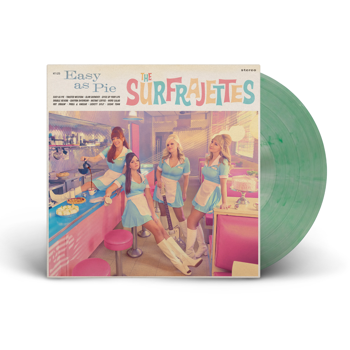 The Surfrajettes - Easy As Pie ("Key Lime" Colored Vinyl LP) | NEW - ROCK *SEALED/COLOR*