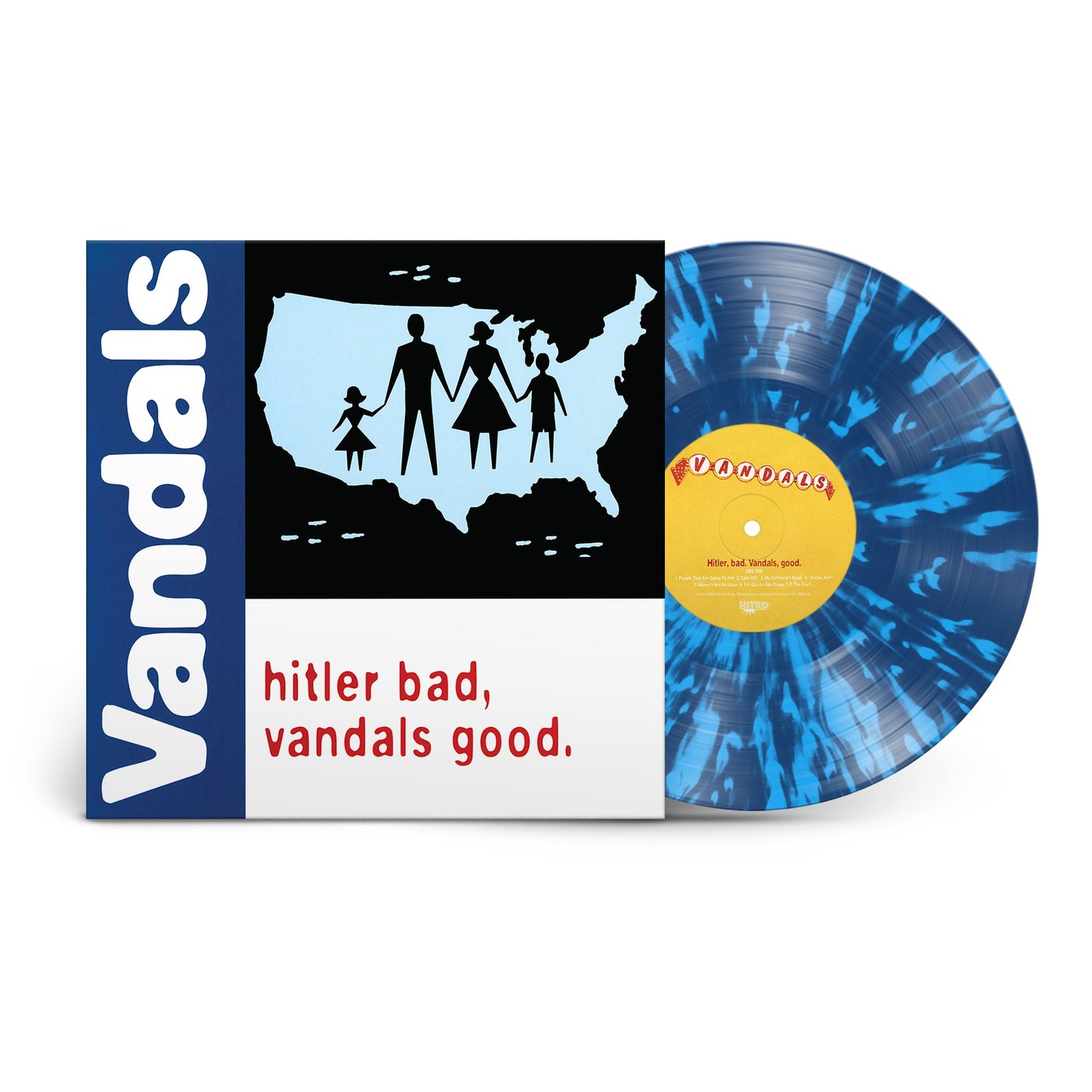 Hitler Bad, Vandals Good. (25th Anniversary Edition) (Limited Edition, White/Blue Splatter) | Mint (M) Mint (M) - PUNK *SEALED/COLOR*