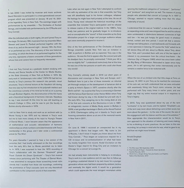 Tonic 19-01-2001 | Mint (M) Mint (M) - EXPERIMENTAL