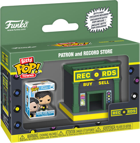 Funko - Funko Bitty POP! Towns: City Patron & Record Store (Vinyl Figure, Collectible) | Mint (M) Mint (M) - TOYS *NEW*