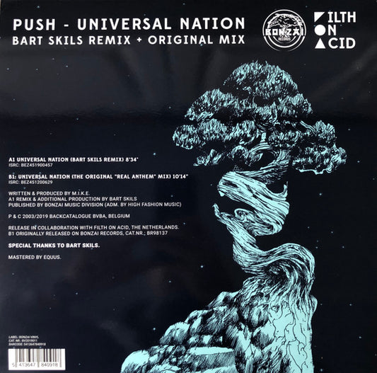 Universal Nation (Bart Skils Remix + Original Mix)(TRANSLUCENT BLUE VINYL) | Mint (M) Mint (M) - TRANCE *NEW/COLOR*
