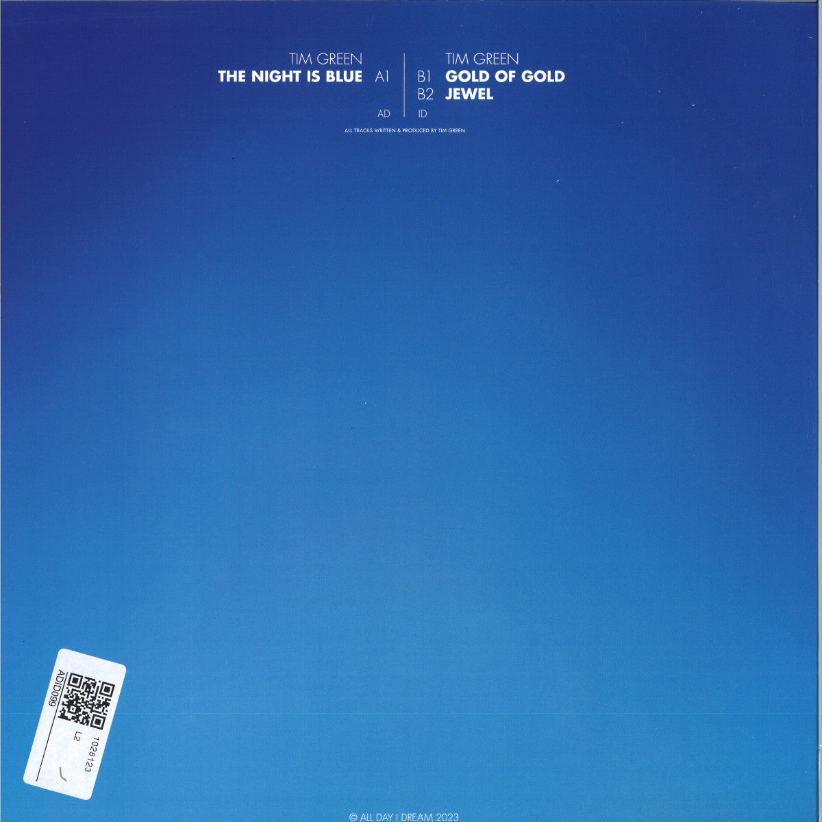 Tim Green - The Night Is Blue (VINYL 12" All Day I Dream) | NEW - TRANCE *NEW*