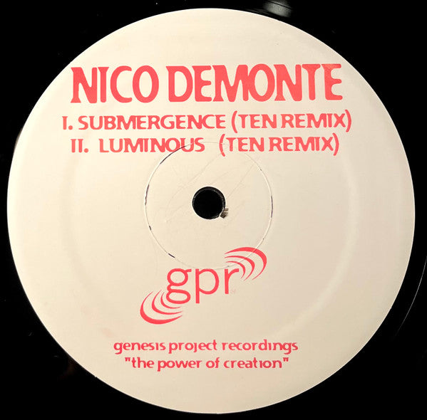 Ten (Re-Entry Mix) / Submergence / Luminous (VINYL) | Excellent+ (EX+) Generic - TRANCE / USED *EXCELLENT+*