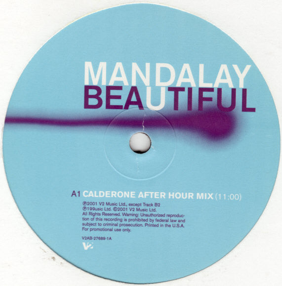 Mandalay Beautiful LP Excellent (EX) Very Good Plus (VG+)
