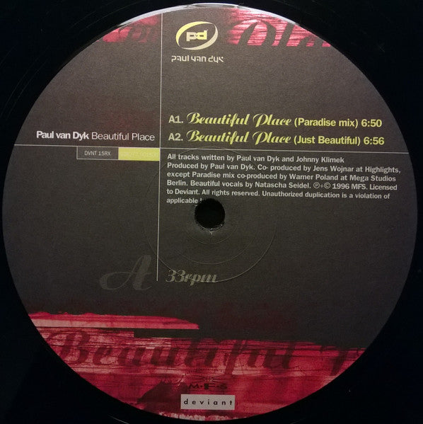 Beautiful Place (Salt Tank Remix)(VINYL) | Excellent (EX) Excellent (EX)