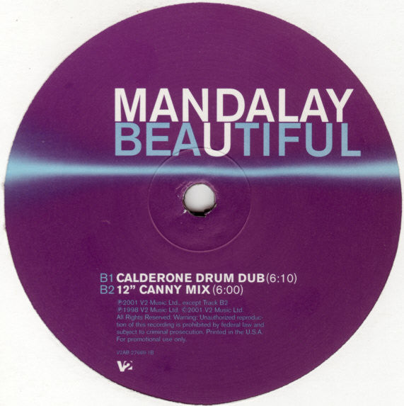 Mandalay Beautiful LP Excellent (EX) Very Good Plus (VG+)