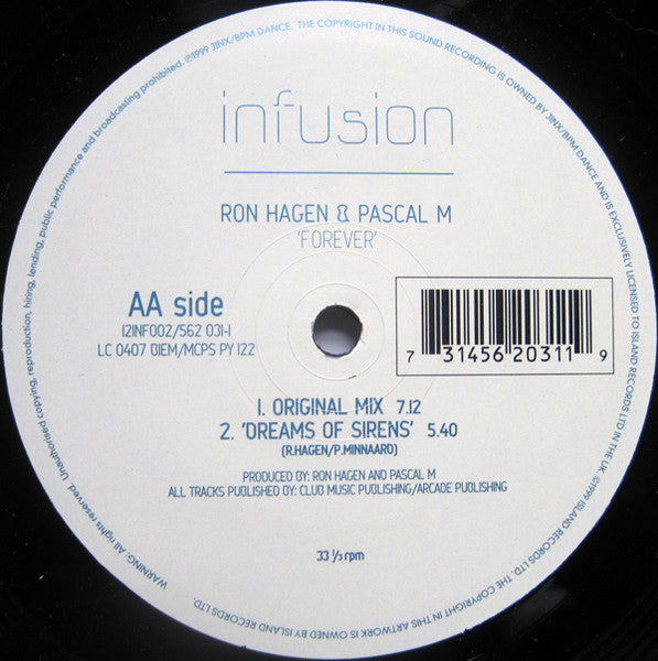 Forever (VINYL) | Excellent (EX) Very Good Plus (VG+) - TRANCE / USED *EXCELLENT*