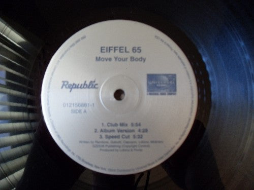 Eiffel 65 - Move Your Body (VINYL) | Near Mint (NM) Near Mint (NM) - TRANCE / USED *NEAR MINT*