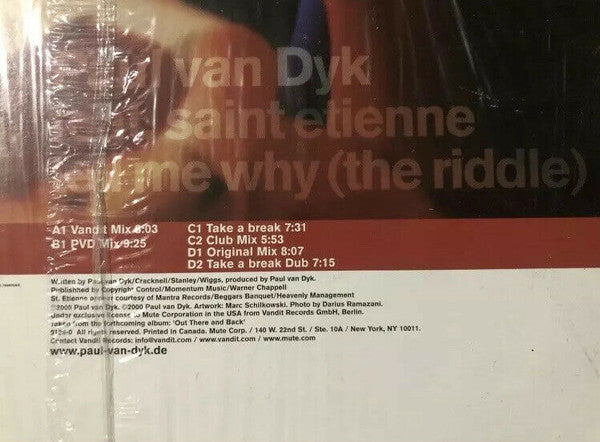 Paul van Dyk Tell Me Why (The Riddle) 2x12" Near Mint (NM or M-) Excellent (EX)