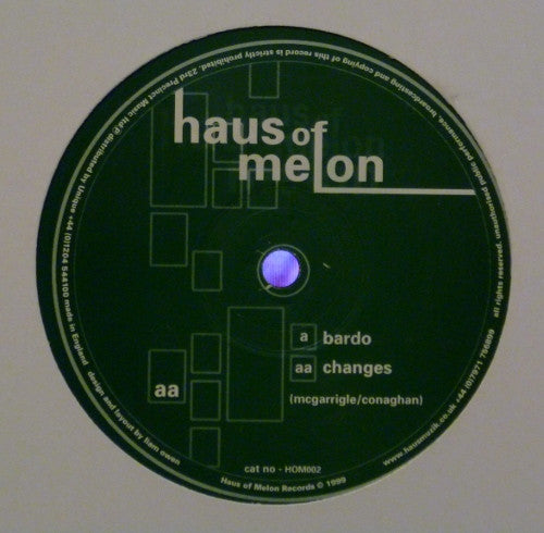 Melonhaus - Bardo / Changes (VINYL 12" HAUS OF MELON HOM002 1999) | Very Good (VG) Generic - TRANCE / USED *VERY GOOD*