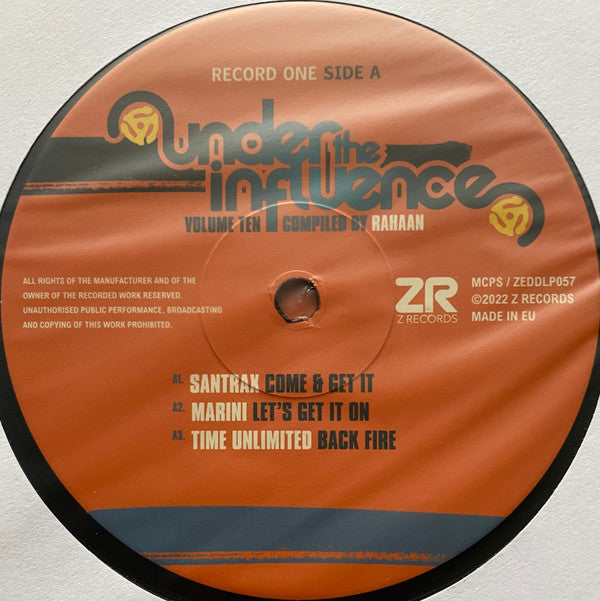 Under The Influence Volume Ten (A Collection Of Rare Funk & Disco) | Mint (M) Mint (M)