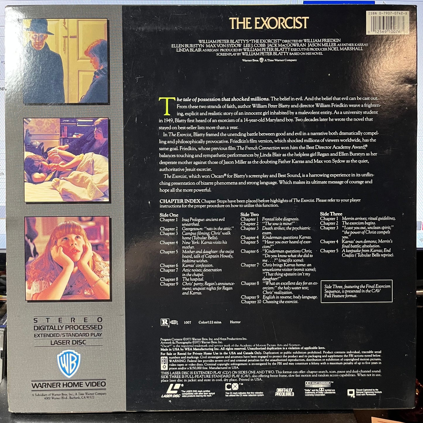 THE EXORCIST (LASER DISC MOVIE) | - USED *NEAR MINT*