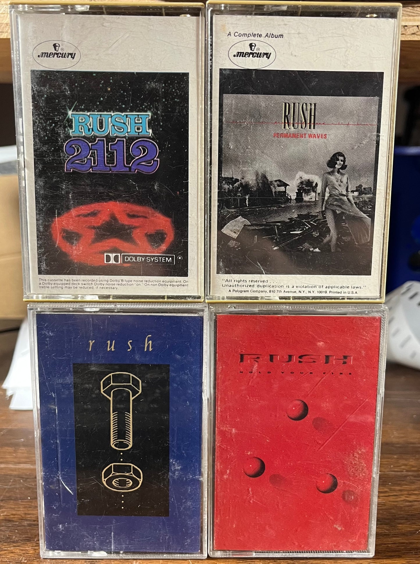 RUSH CASSETTE LOT OF 4 | Very Good Plus (VG+) Very Good Plus (VG+) - USED *VERY GOOD+*