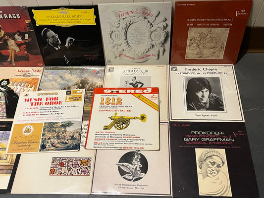 Various - 14 CLASSICAL VINYL RECORD ALBUMS (LISTED & GRADED) | Excellent (EX) Excellent (EX) - USED