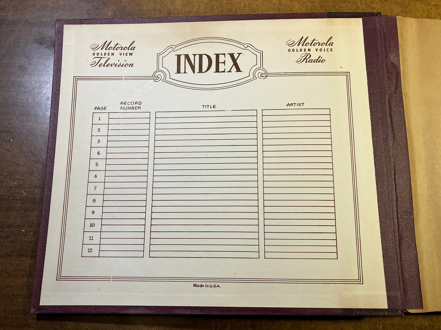 12 Page 12" 78RPM Record Book *NO WRITING* | Excellent (EX) - USED