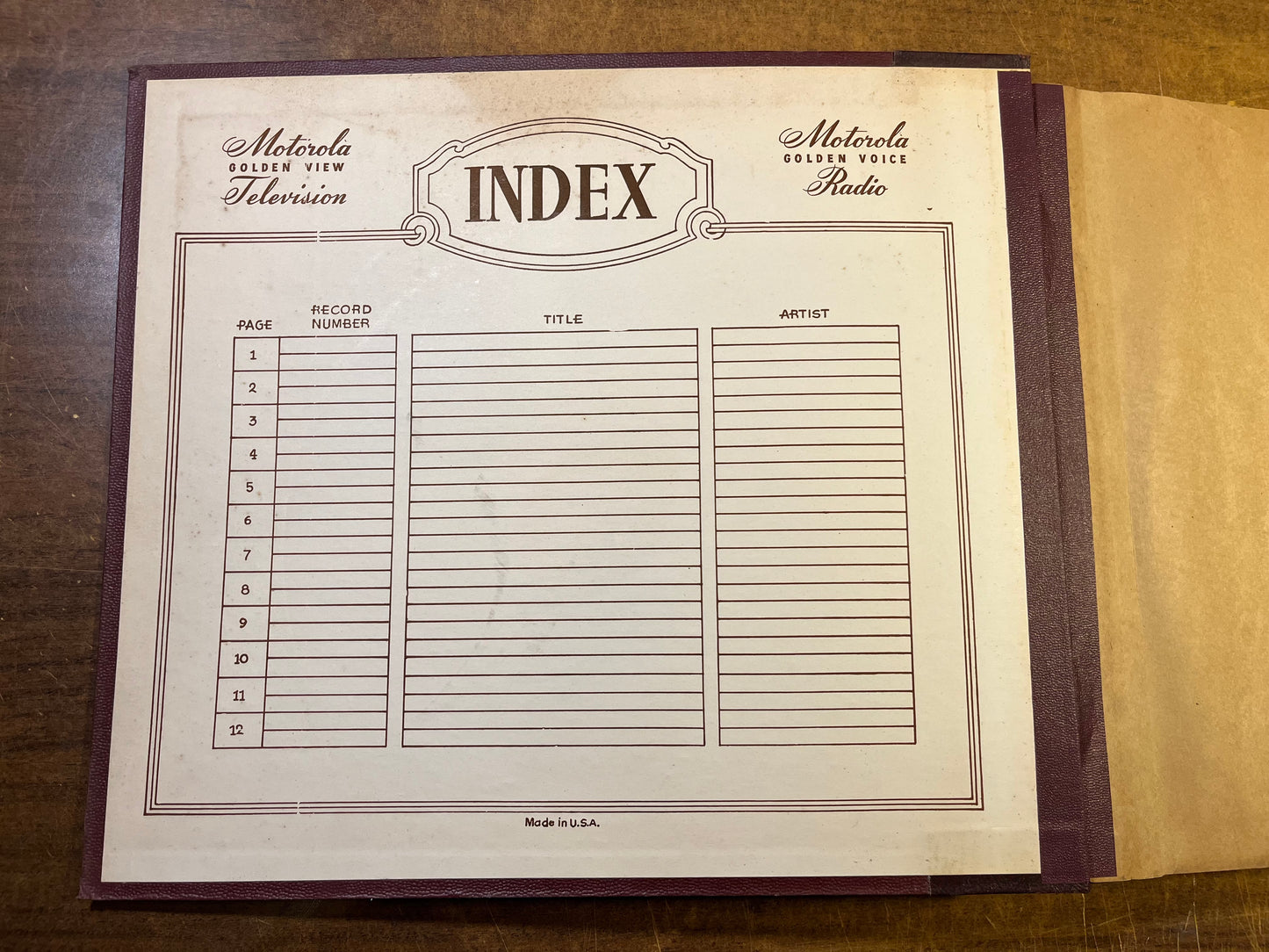 12 Page 12" 78RPM Record Book *NO WRITING* | Excellent (EX) - USED