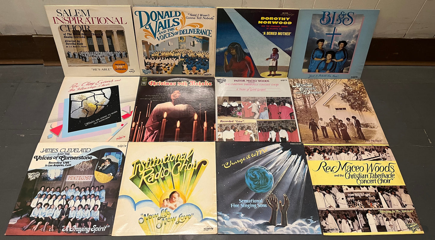 Va - 12 GOSPEL/CHORUS VINYL RECORD LPS / COLLECTION / LOT | Excellent (EX) Excellent (EX) - USED