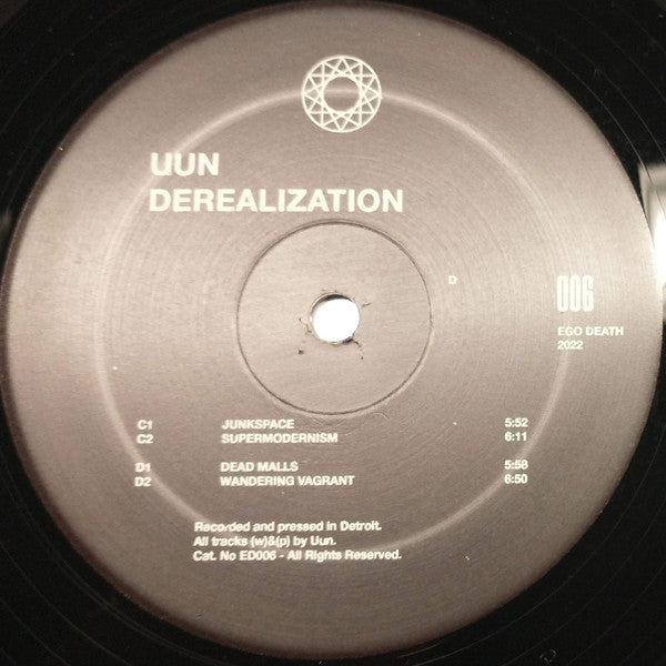 Derealization LP | Mint (M) Mint (M) - TECHNO *NEW*