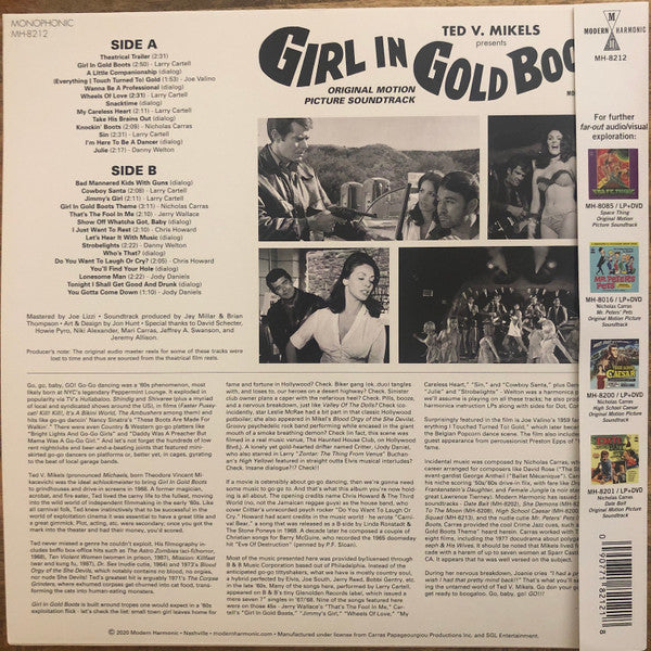 Girl In Gold Boots ~ Original Motion Picture Soundtrack | Mint (M) Mint (M)