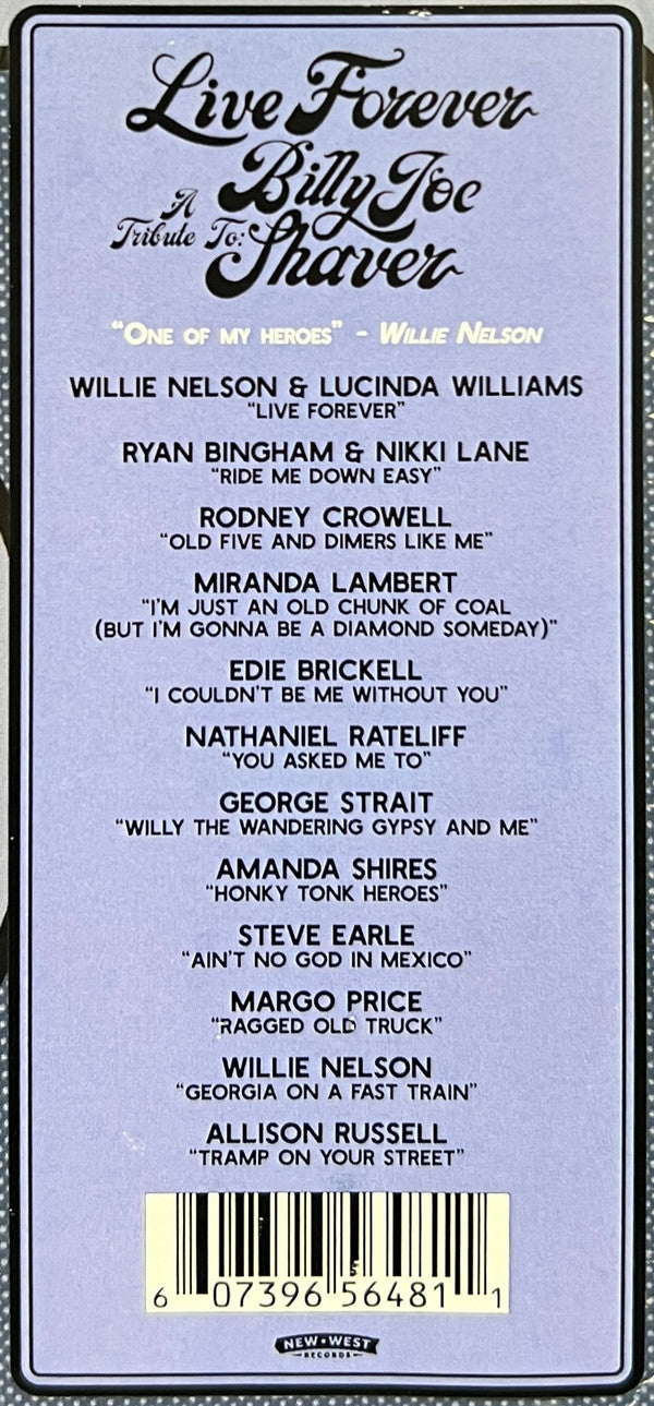 Live Forever (A Tribute To: Billy Joe Shaver) | Mint (M) Mint (M)