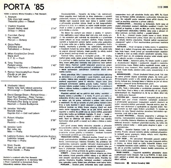 Porta '85 | Near Mint (NM) Near Mint (NM) - FOLK / USED *NEAR MINT*