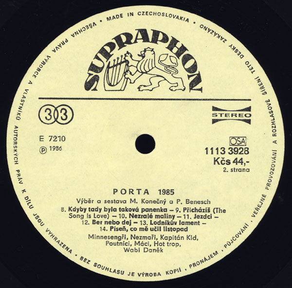 Porta '85 | Near Mint (NM) Near Mint (NM) - FOLK / USED *NEAR MINT*