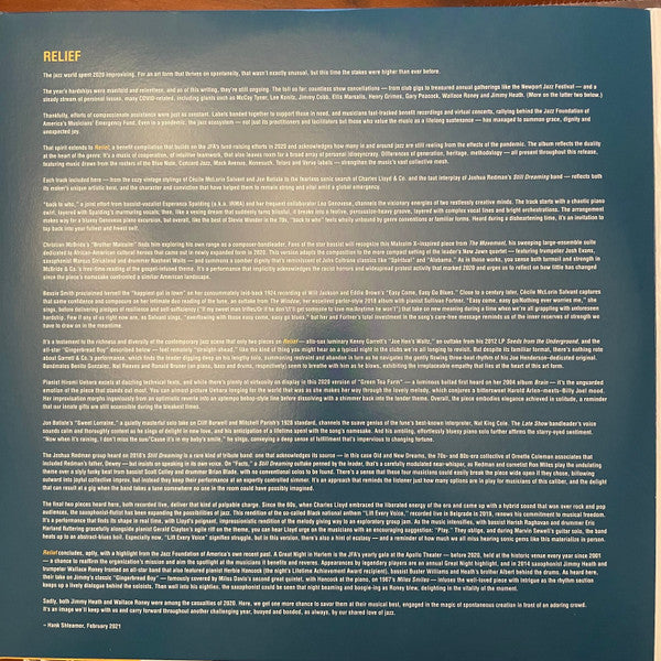 Relief A Benefit For The Jazz Foundation Of America's Musician's Emergency Fund | Mint (M) Mint (M) - JAZZ *NUMBERED, COLOR*