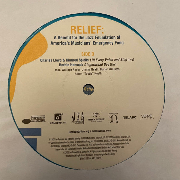 Relief A Benefit For The Jazz Foundation Of America's Musician's Emergency Fund | Mint (M) Mint (M) - JAZZ *NUMBERED, COLOR*