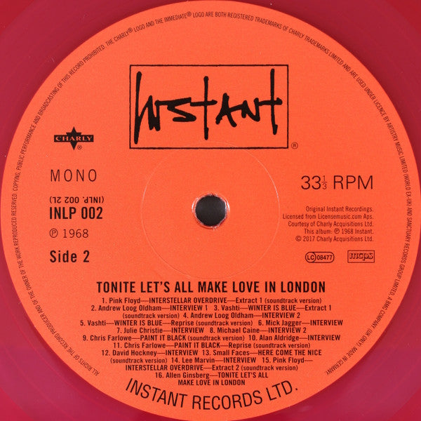 Tonite Let's All Make Love In London | Mint (M) Mint (M) - SOUNDTRACK *COLOR*