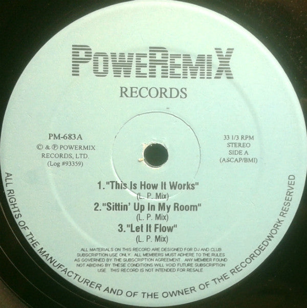 Various Untitled PoweRemix Records 12" Very Good Plus (VG+) Generic