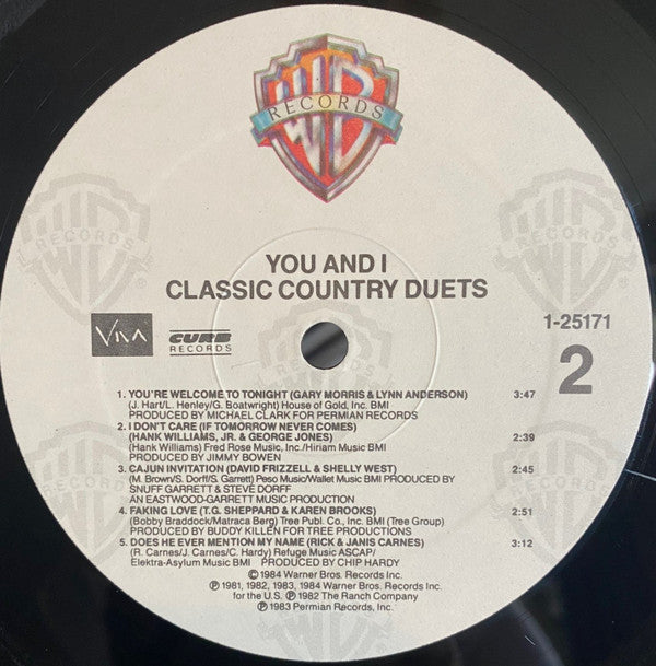 You & I - Classic Country Duets | Near Mint (NM) Near Mint (NM)