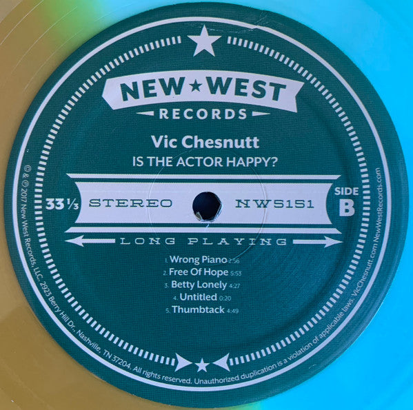 Is The Actor Happy? (SEAGLASS & GOLD SPLIT VINYL) | Mint (M) Mint (M) - FOLK *SEALED/COLOR*