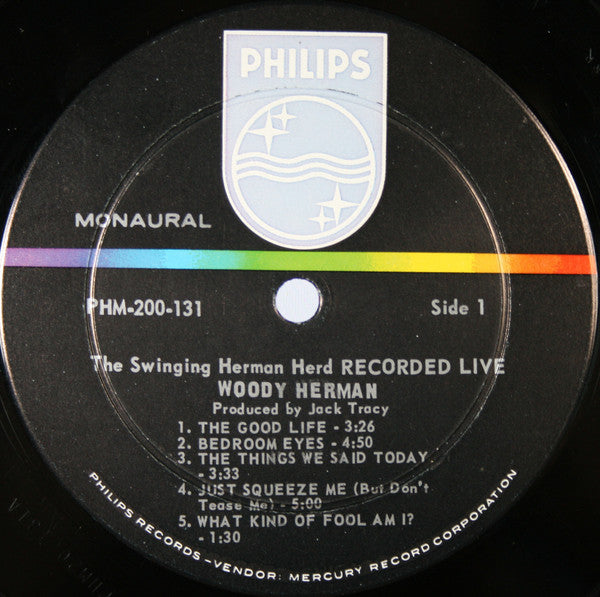 The Swinging Herman Herd Recorded Live | Near Mint (NM) Very Good Plus (VG+) - JAZZ / USED *NEAR MINT*