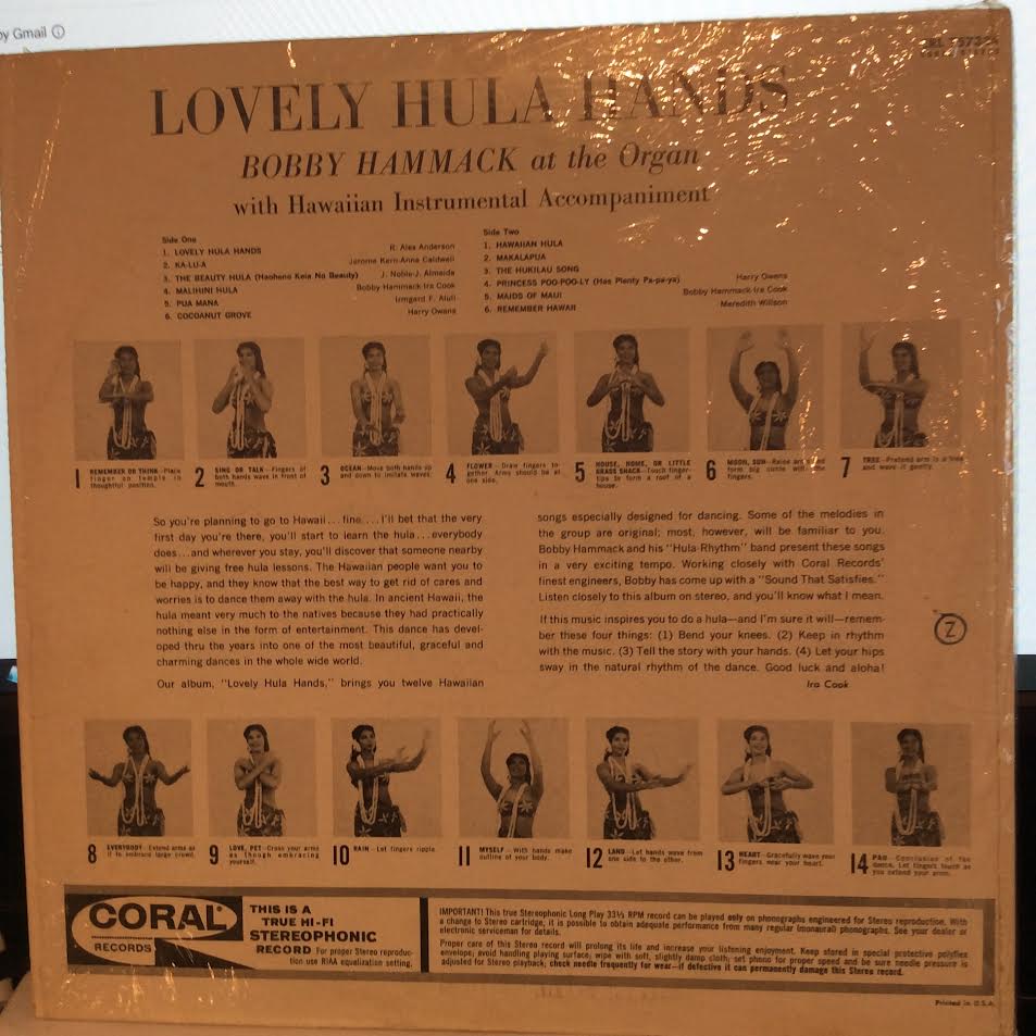 Lovely Hula Hands (VINYL) | Excellent (EX) Near Mint (NM) - WORLD/HAWAIIAN / USED *EXECELLENT*