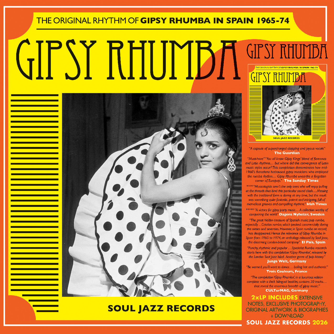 Soul Jazz Records presents - (PRESALE 8/7/26) GIPSY RHUMBA: The Original Rhythm of Gipsy Rhumba in Spain 1965-74 (CARD WALLET CD) | Mint Mint - WORLD/LATIN *NEW*