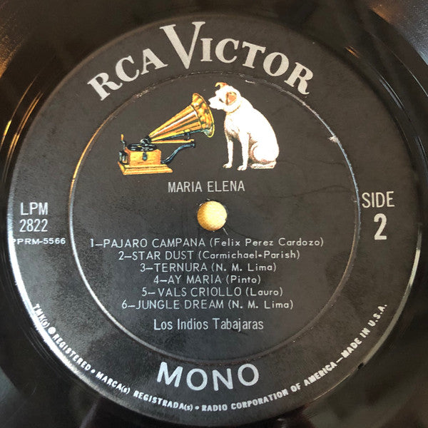 Los Indios Tabajaras - Maria Elena | Excellent (EX) Excellent (EX) - WORLD/LATIN / USED *EXCELLENT+*